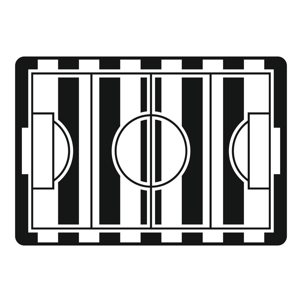 Soccer field icon simple vector. Stadium pitch vector