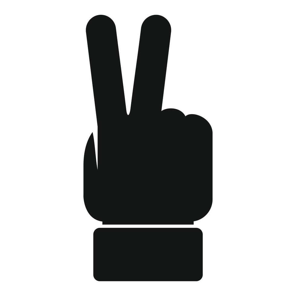 Referee hand sign icon simple vector. Game judge vector