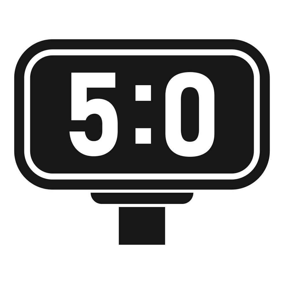 Scoreboard icon simple vector. Sport game vector