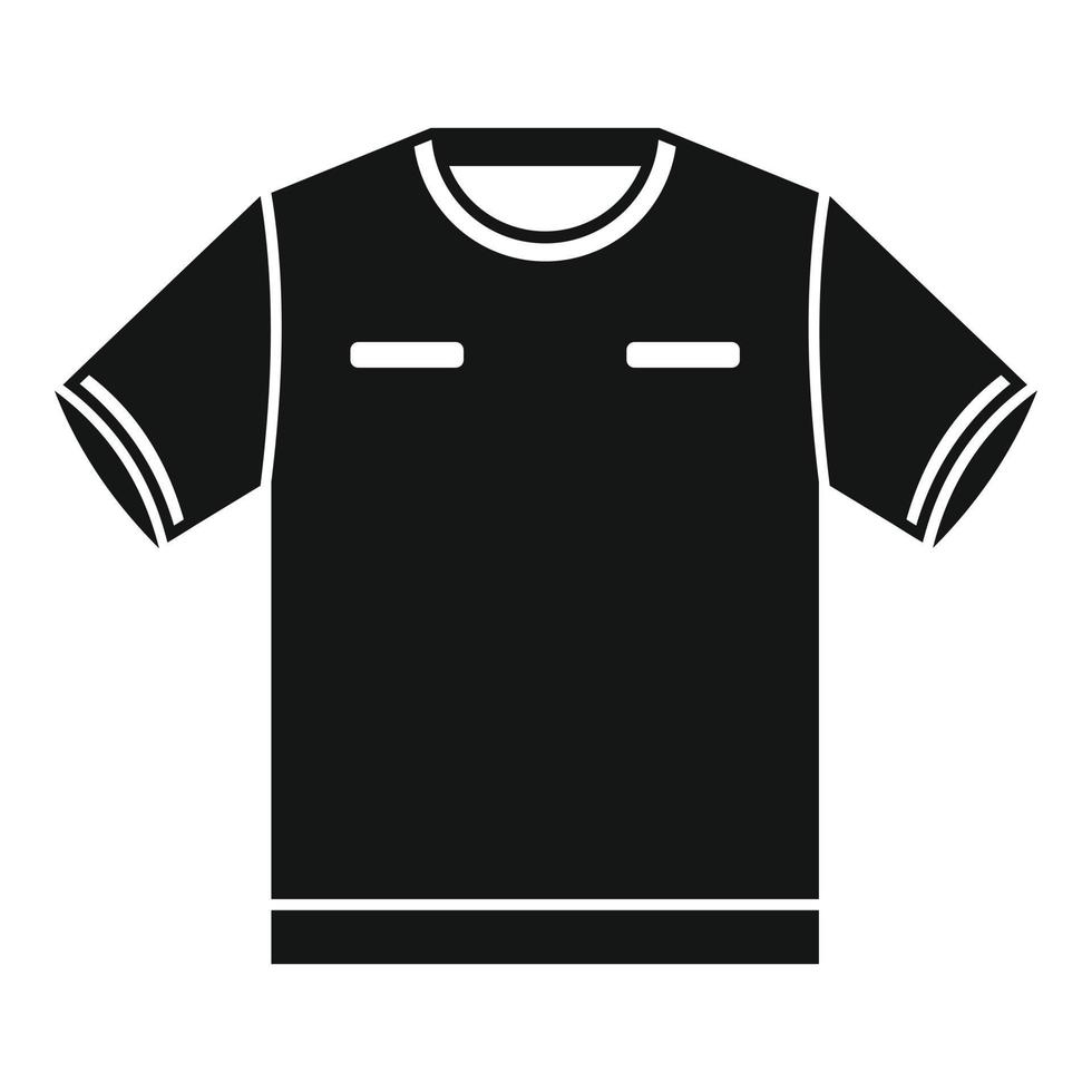 Referee tshirt icon simple vector. Foul game vector