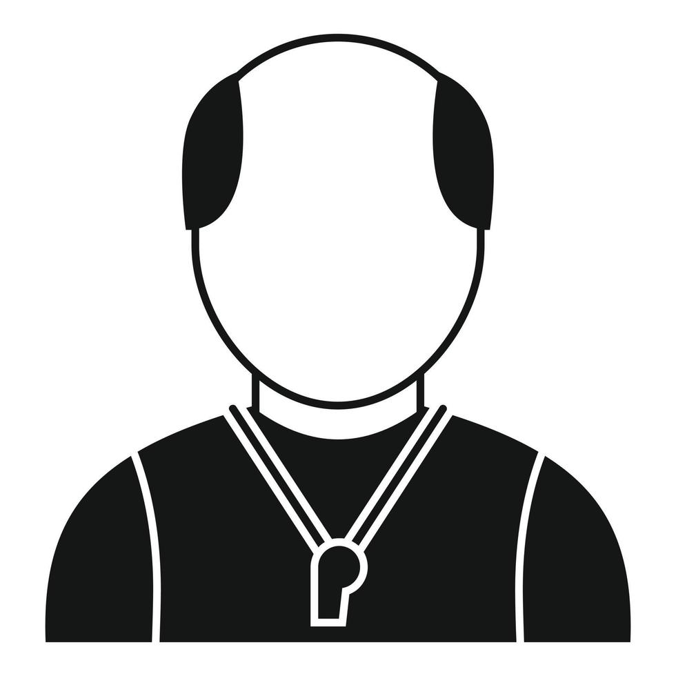 Old referee icon simple vector. Judge player vector