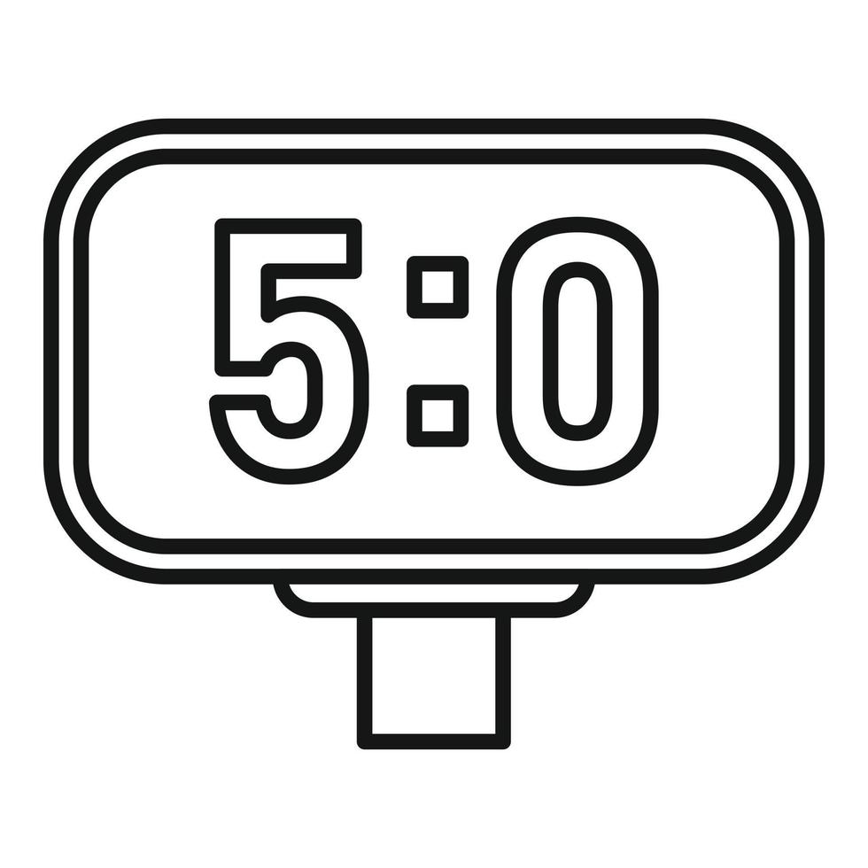 Scoreboard icon outline vector. Sport game vector