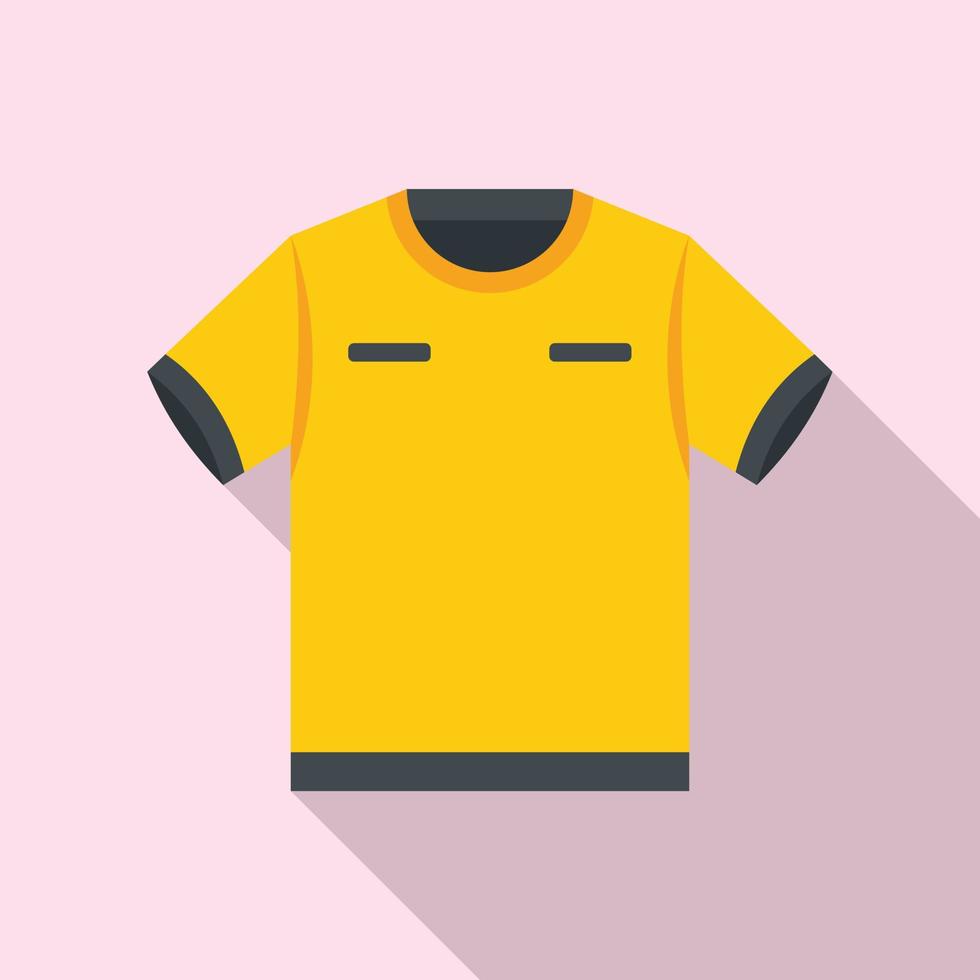 Referee tshirt icon flat vector. Foul game vector