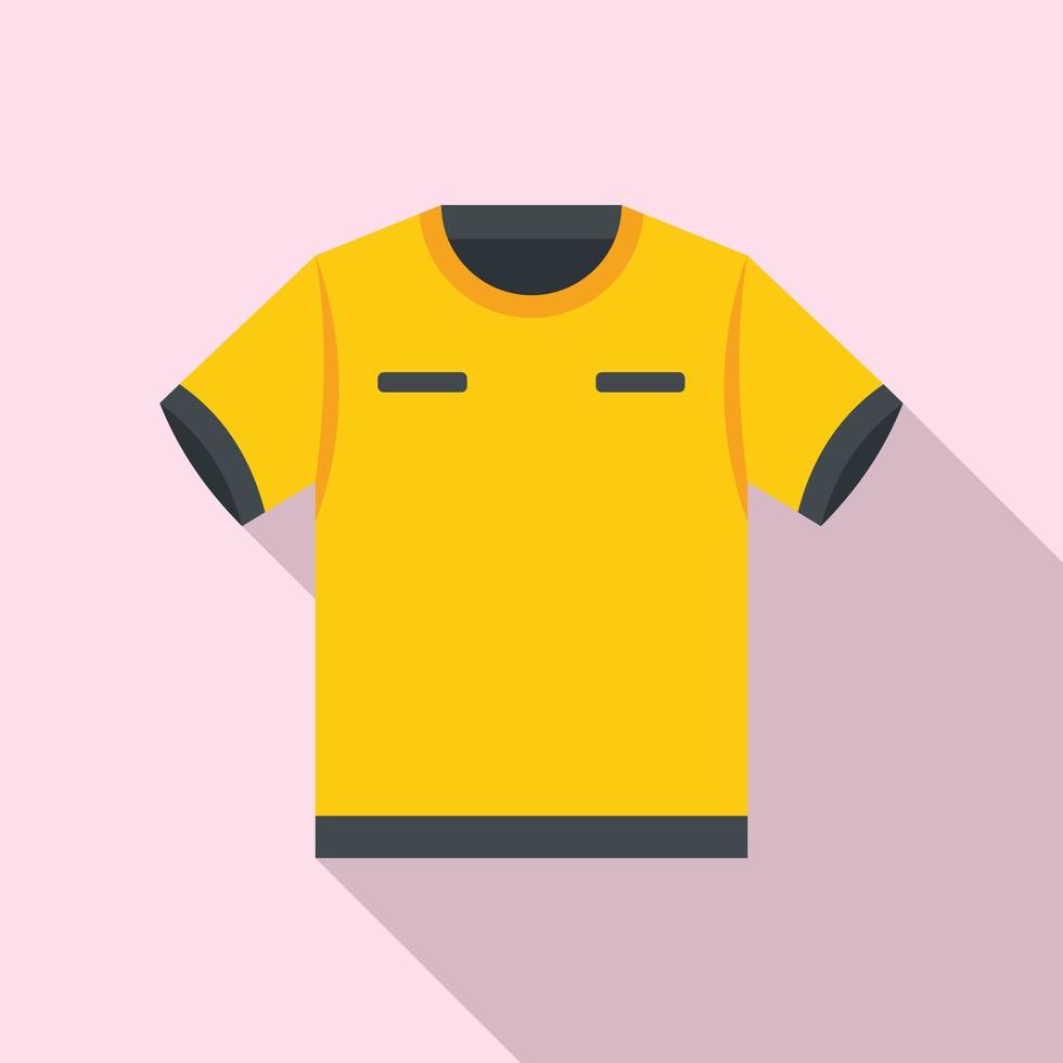 árbitro camiseta icono vector plano. juego sucio