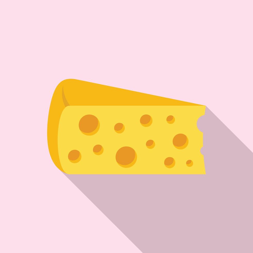 vector plano de icono de queso griego. queso parmesano