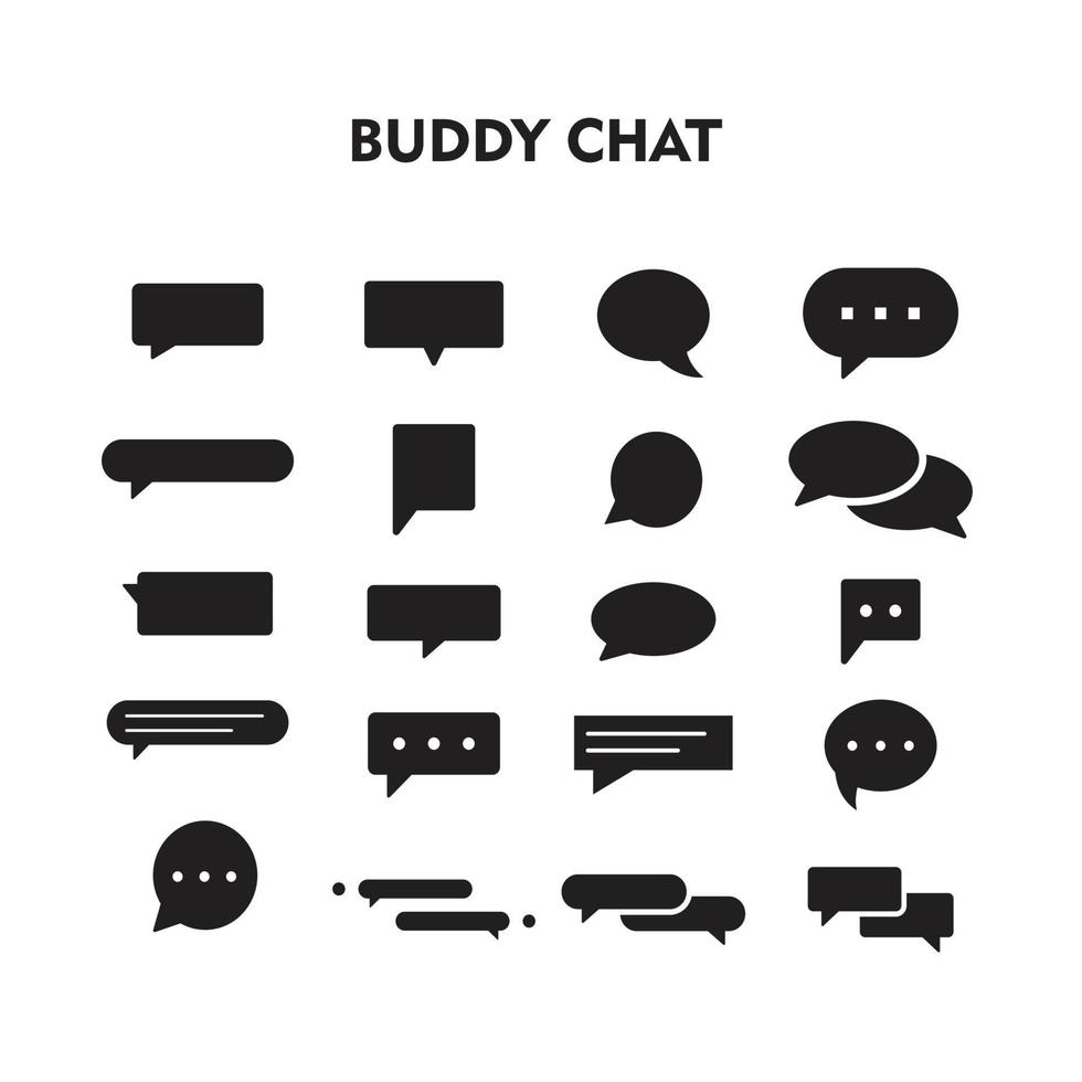 Buddy Chat icon. Buddy Chat symbol vector template