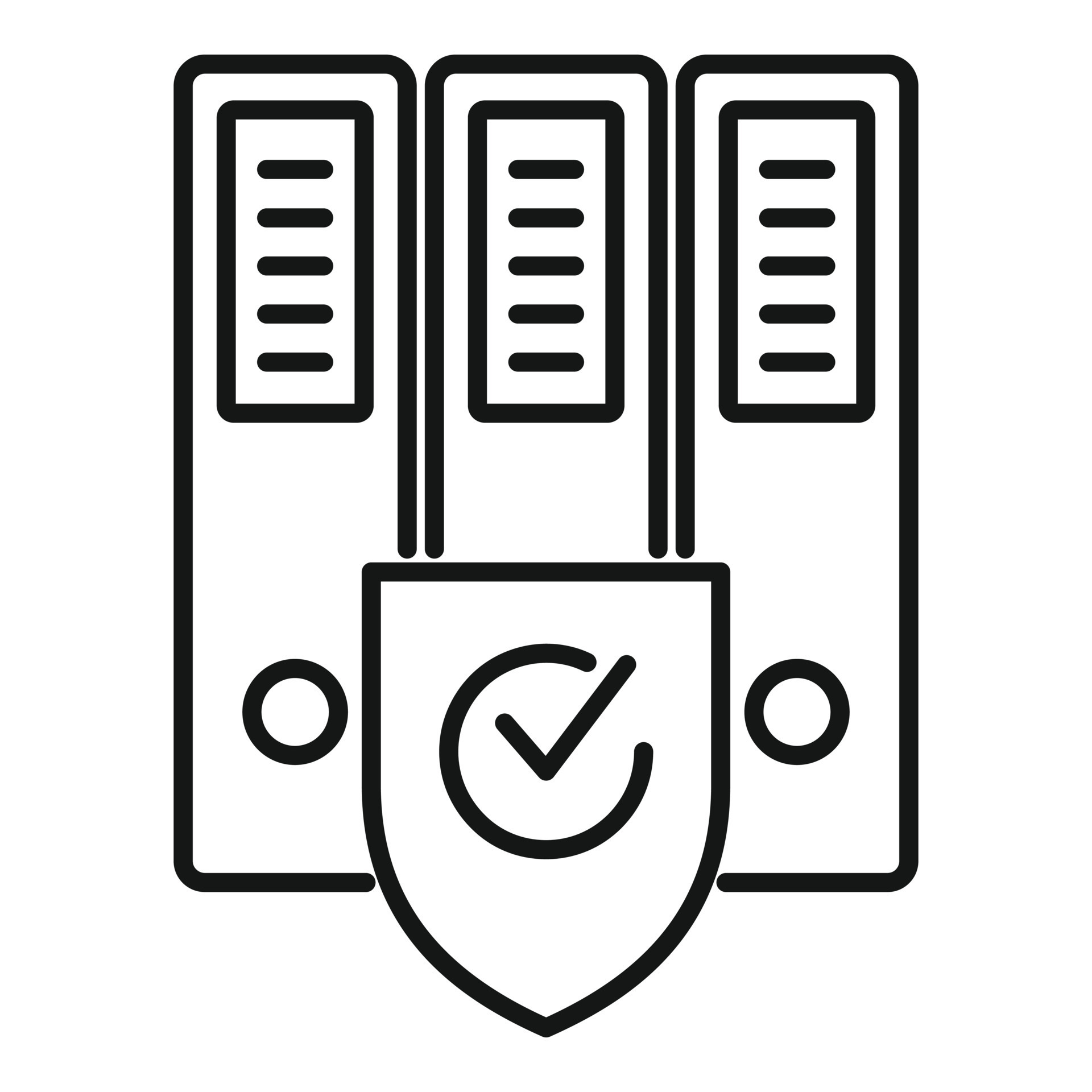 Safety folders icon outline vector. File folder 15110187 Vector Art at