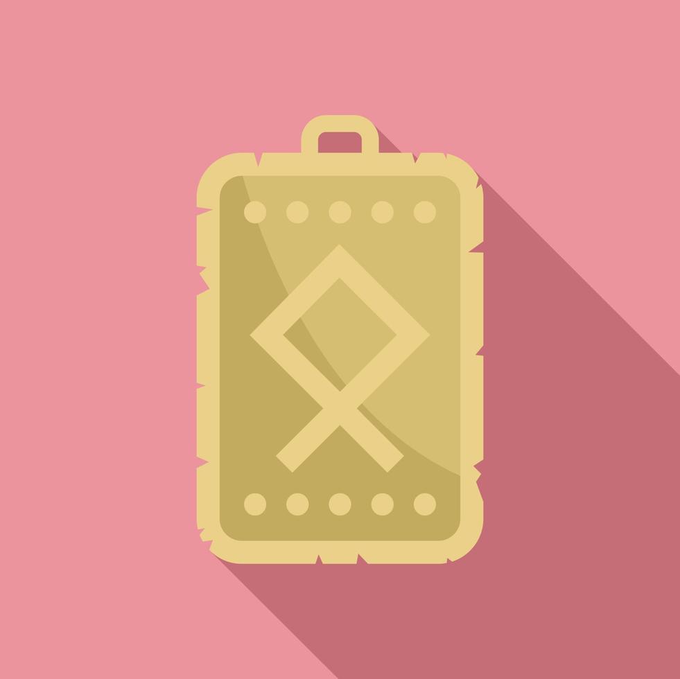 Esoteric amulet icon flat vector. Magic nazar vector