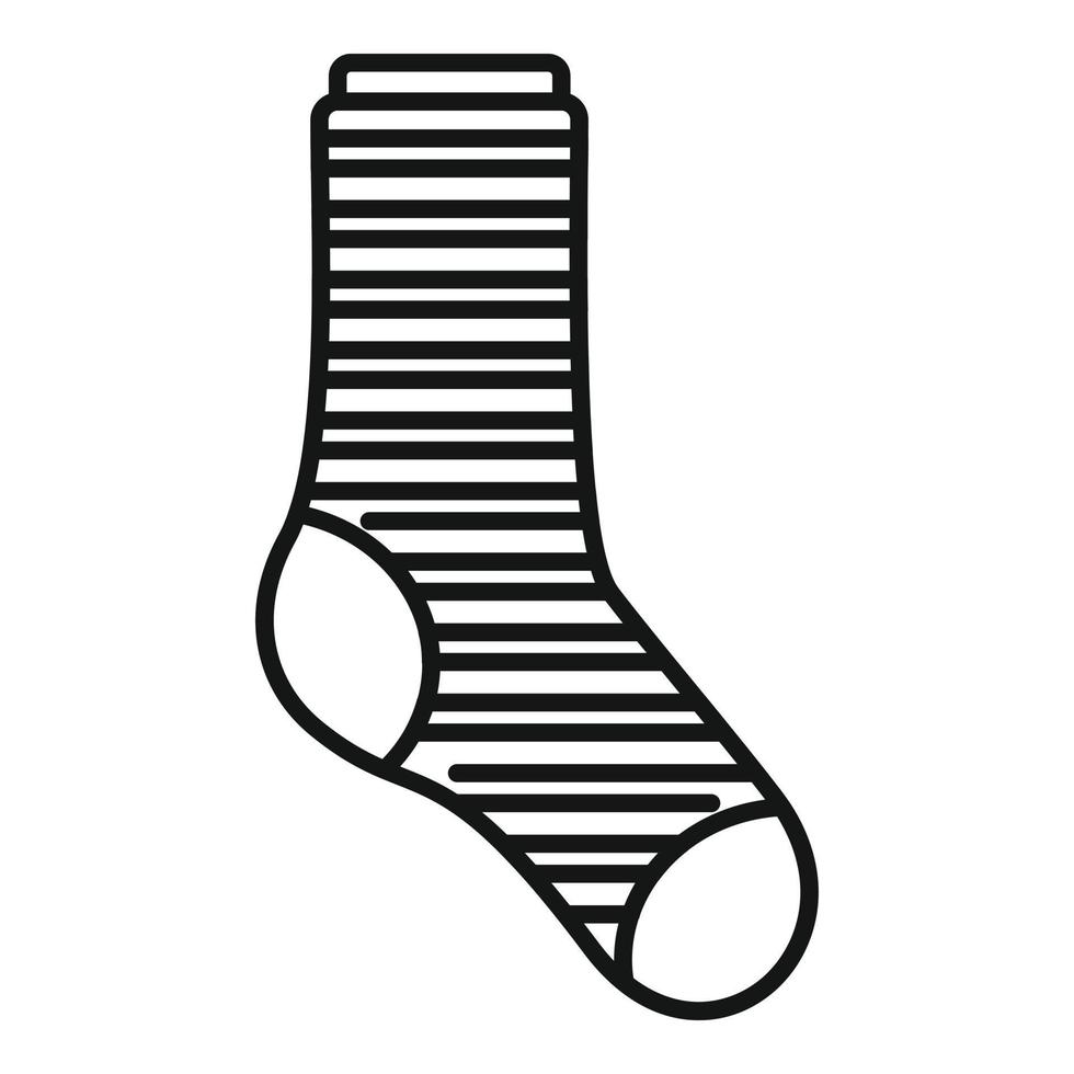 New sock icon outline vector. Kid collection vector