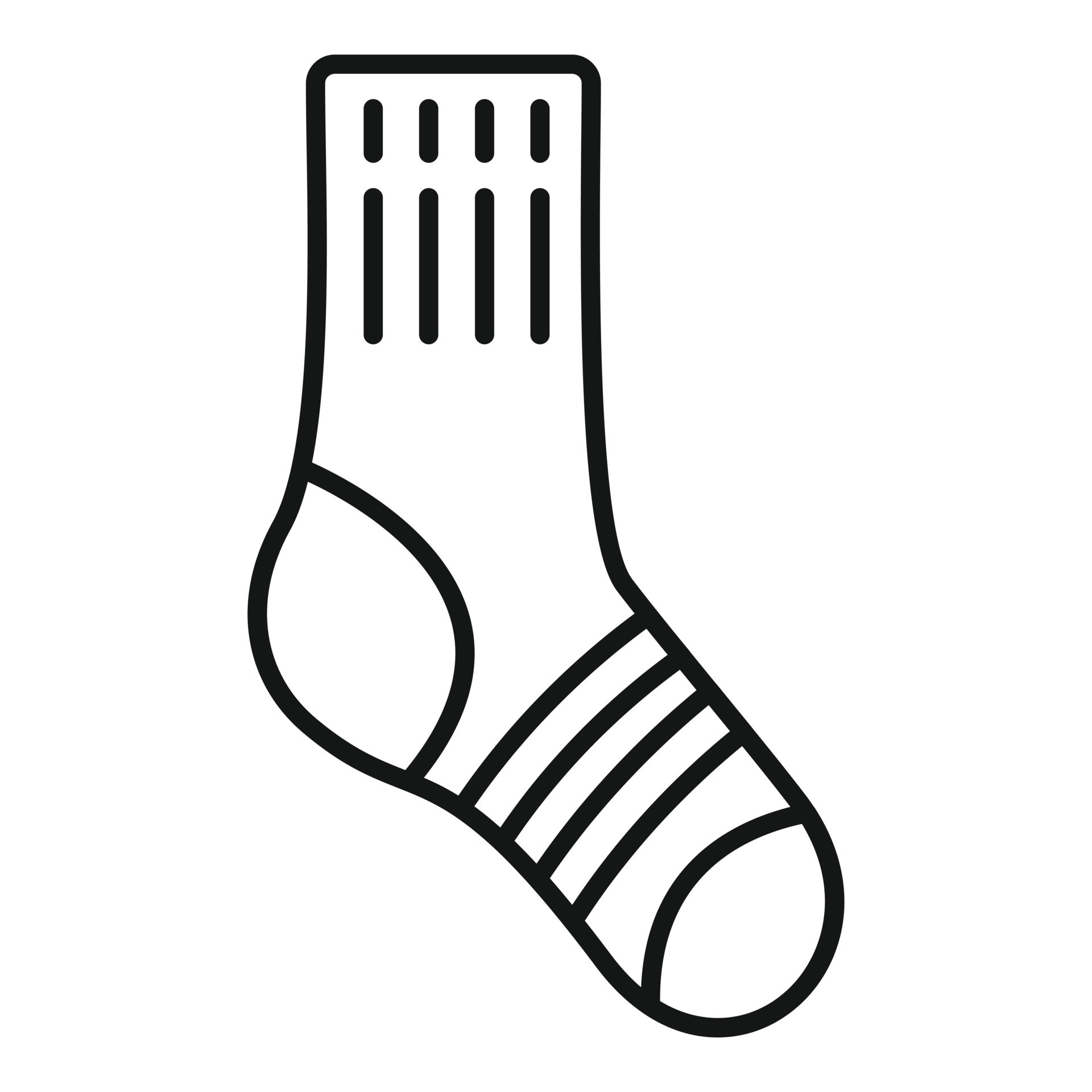 Wool sock icon outline vector. Casual sock 15110292 Vector Art at Vecteezy