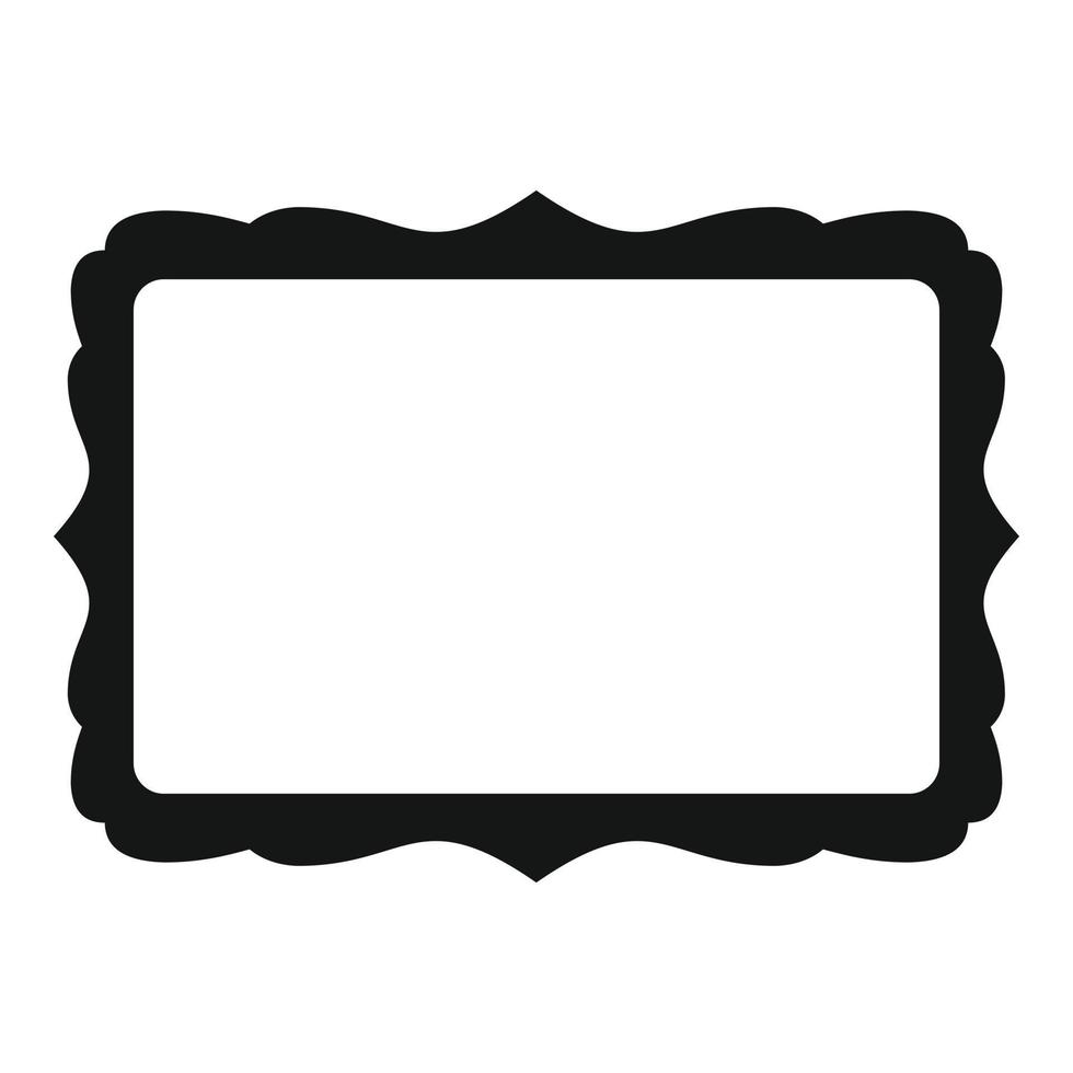vector simple de icono de marco antiguo. foto foto