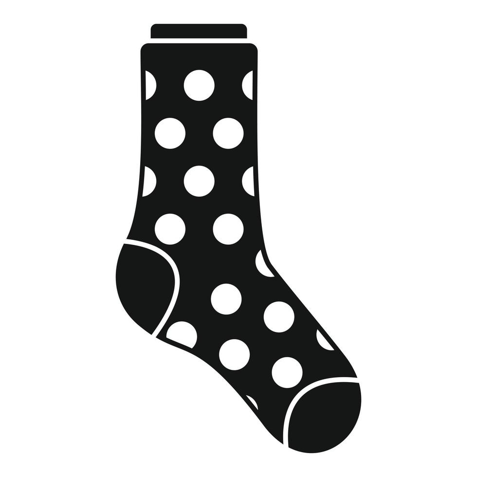 Sock circle icon simple vector. Sport wool sock vector