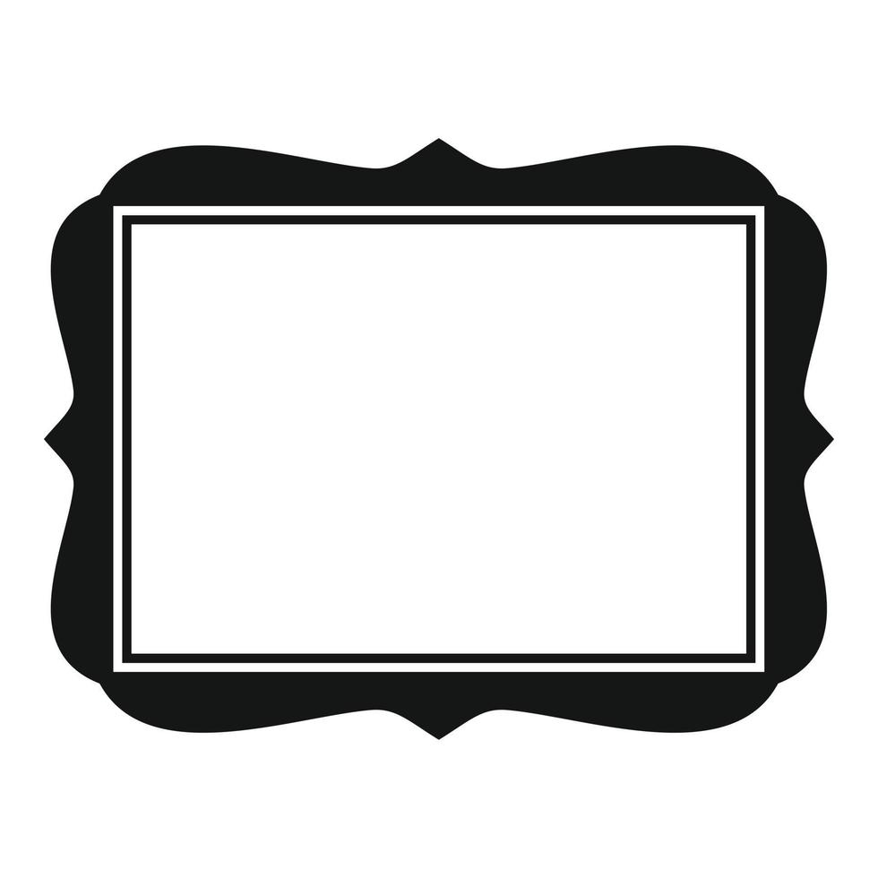 Album frame icon simple vector. Style blank vector