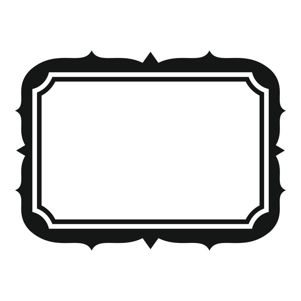 vector simple de icono de marco de foto. marco moderno