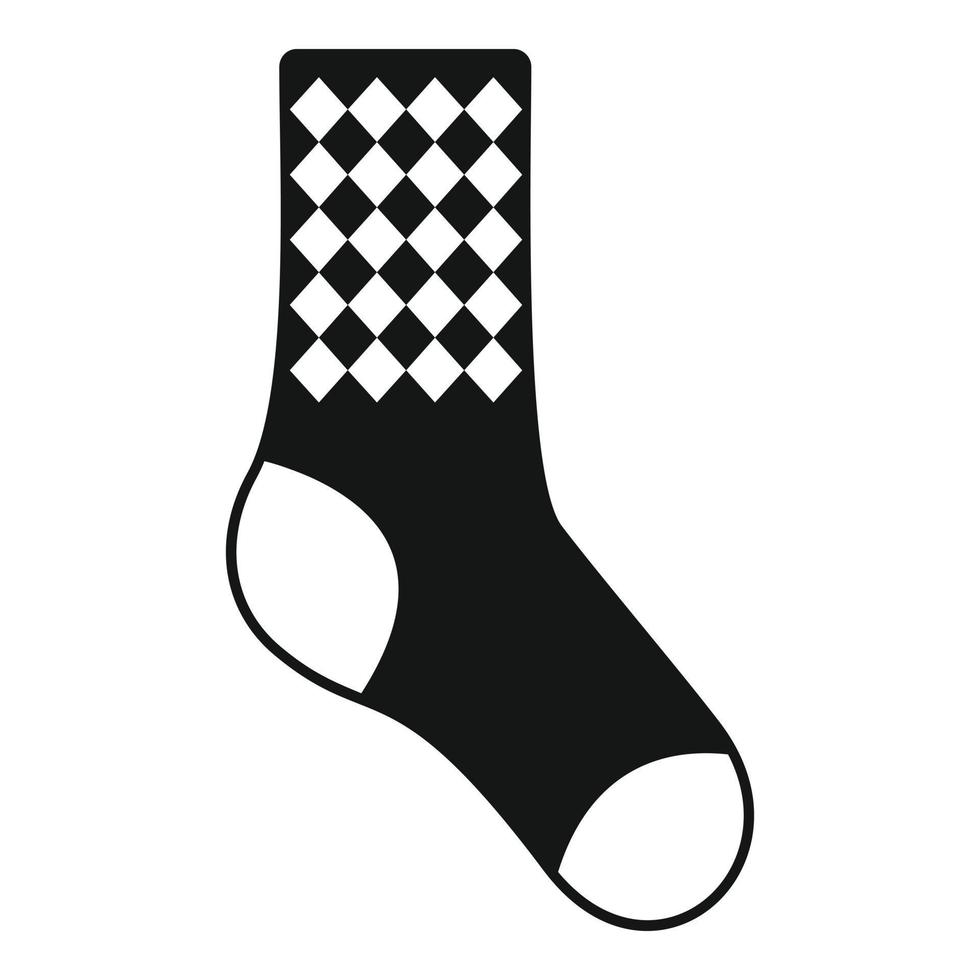 Dirty sock icon simple vector. Sport wool item vector