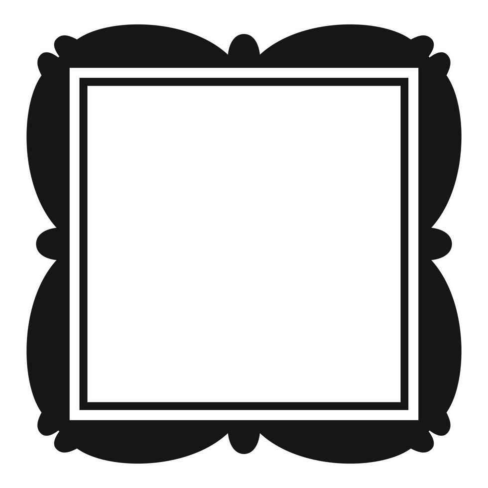 Wall frame icon simple vector. Picture photo vector