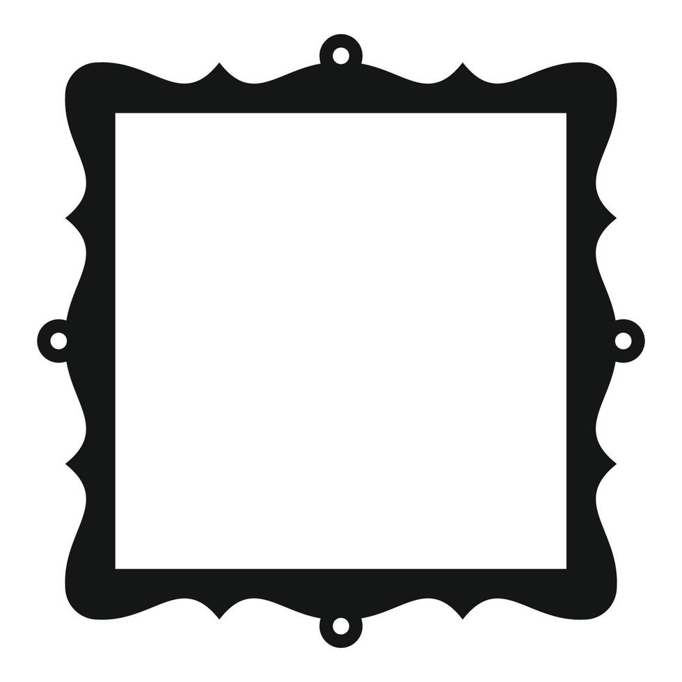 vector simple de icono de marco. foto foto