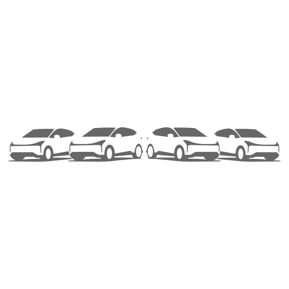 Logo car vector silhouette gerage service stylish automotive