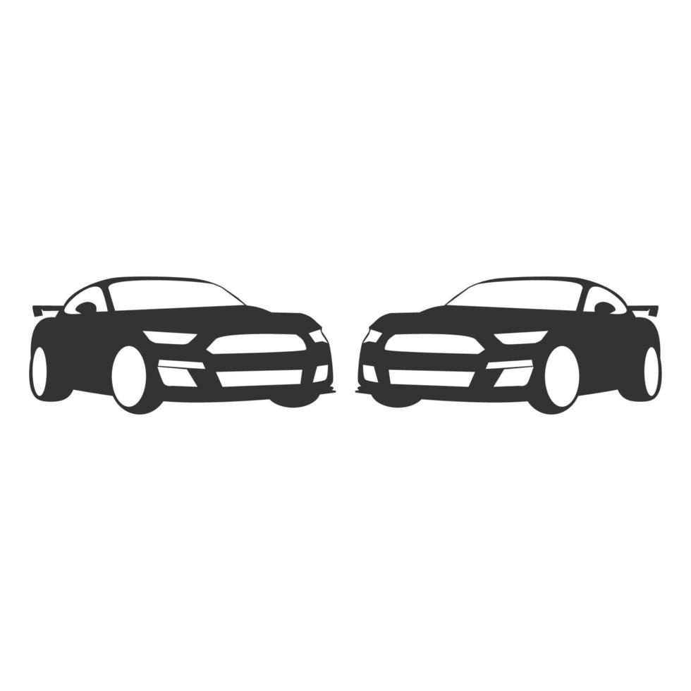 Logo car vector silhouette gerage service stylish automotive