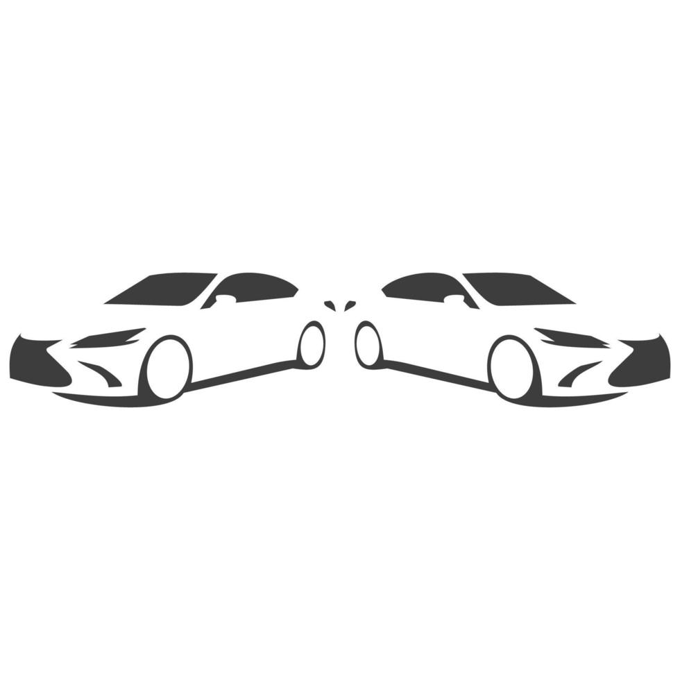 Logo car vector silhouette gerage service stylish automotive