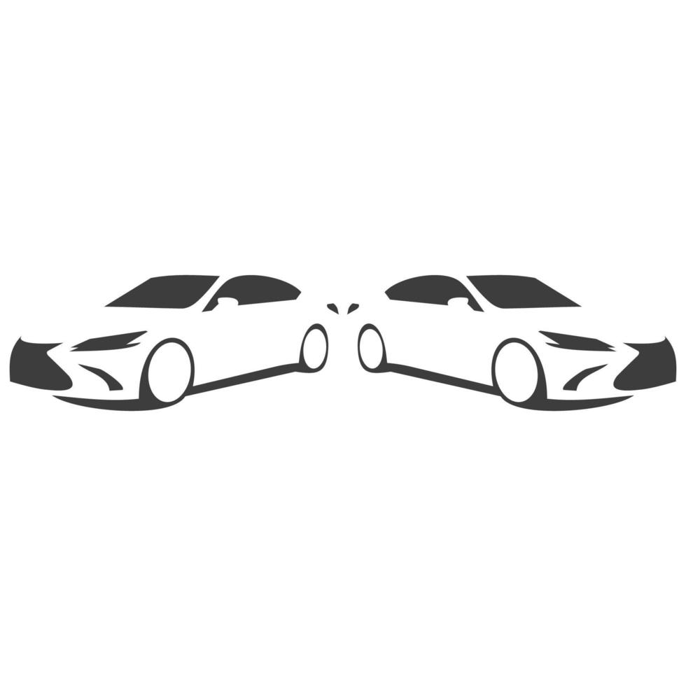 Logo car vector silhouette gerage service stylish automotive