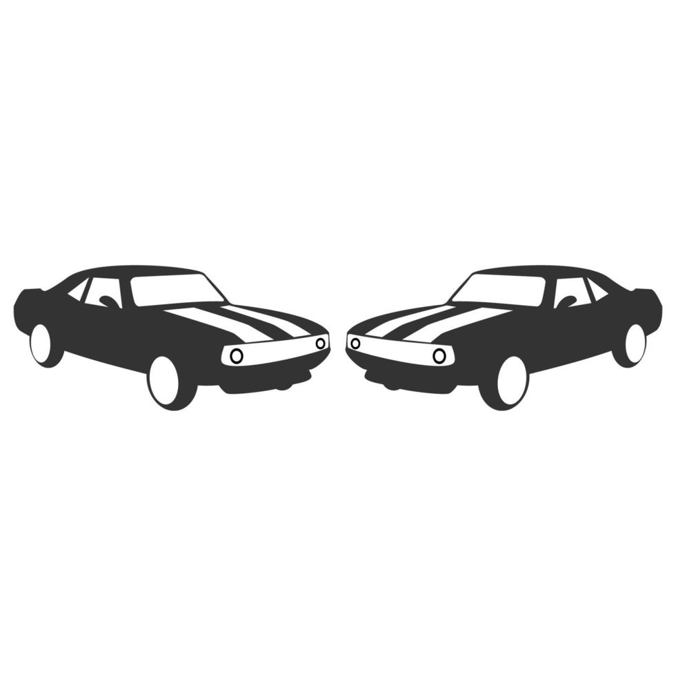 Logo car vector silhouette gerage service stylish automotive