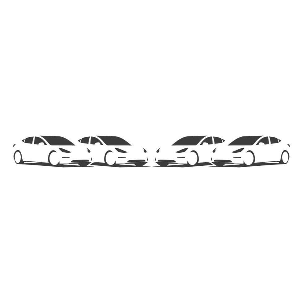 Logo car vector silhouette gerage service stylish automotive