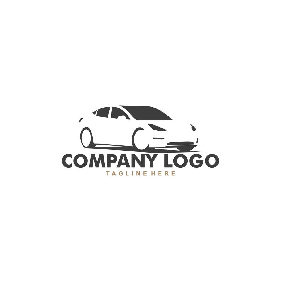 logo coche vector silueta gerage servicio elegante automotriz