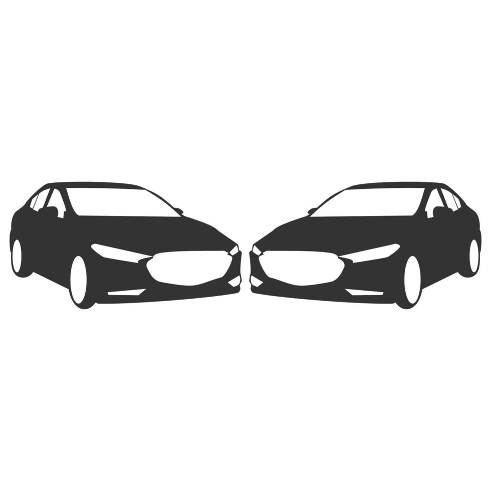 Logo car vector silhouette gerage service stylish automotive