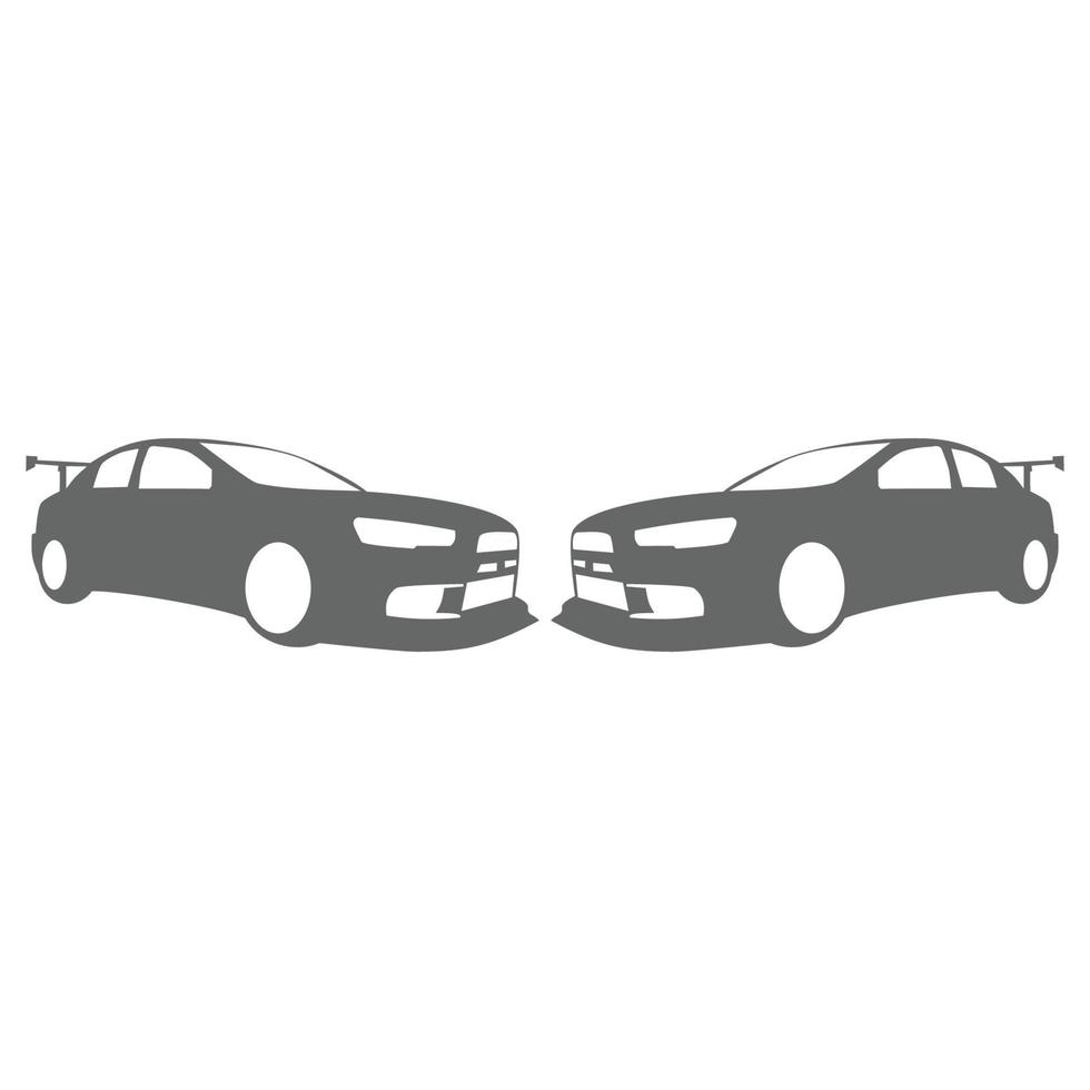 Logo car vector silhouette gerage service stylish automotive