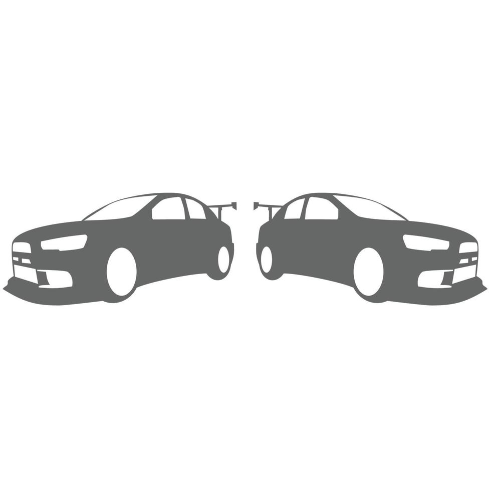 Logo car vector silhouette gerage service stylish automotive