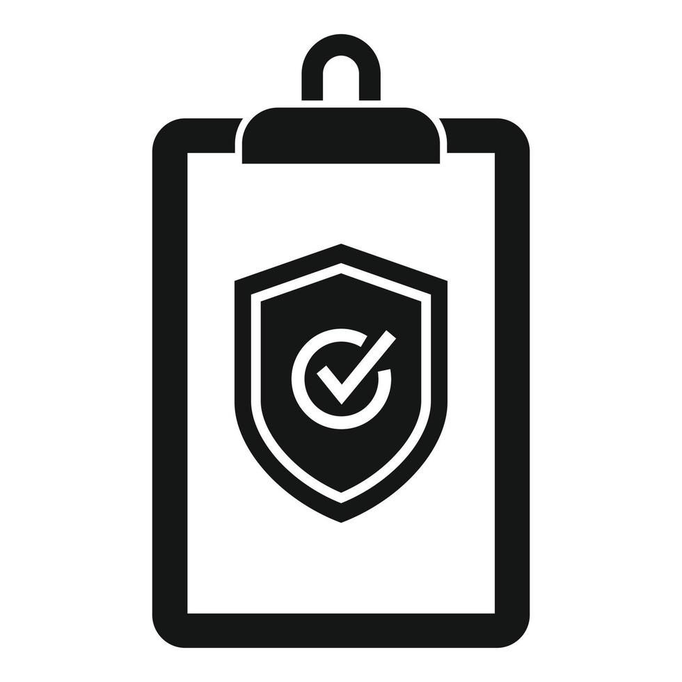 Reliability clipboard icon simple vector. Iso assistant vector