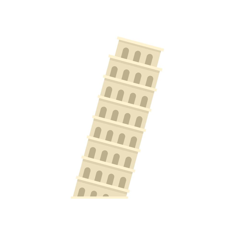 Italy sightseeing icon flat isolated vector