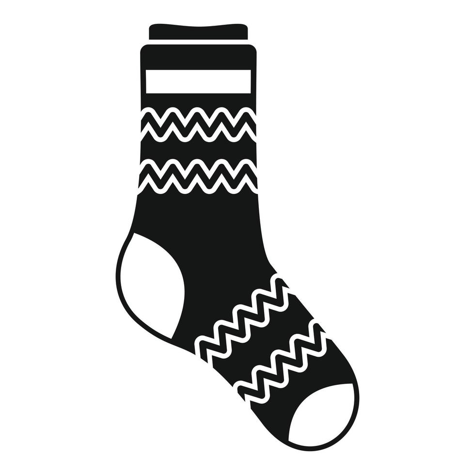 Stinky sock icon simple vector. Cute line sock vector