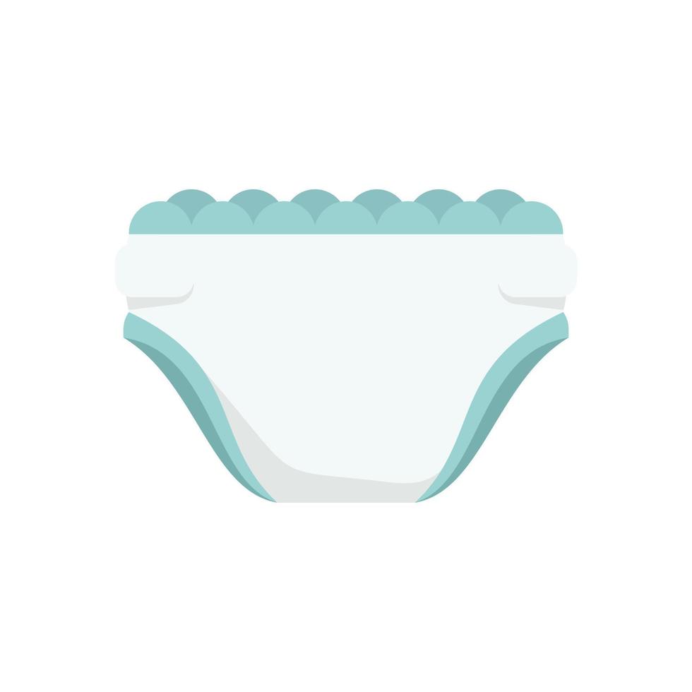 Clean diaper icon flat isolated vector