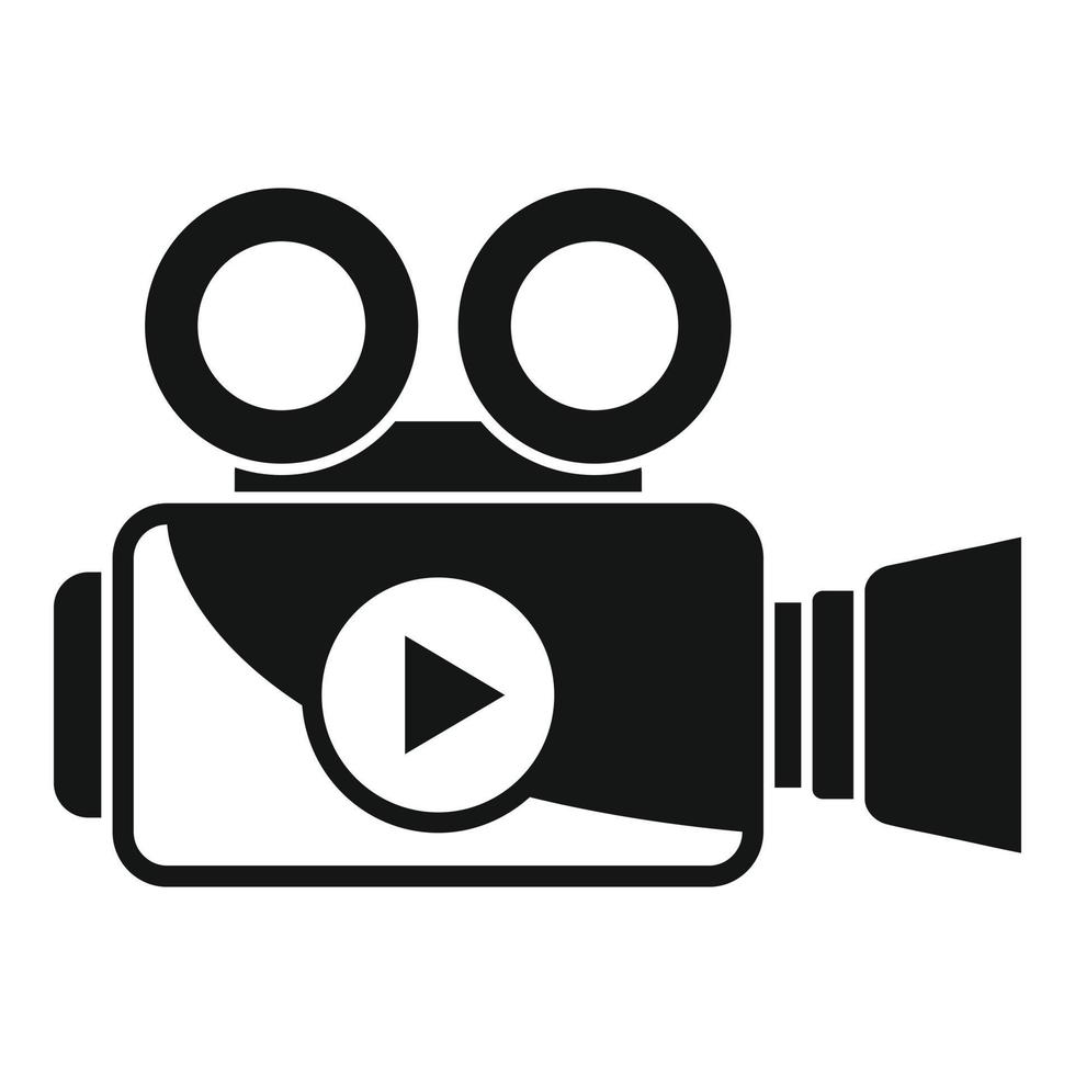 Movie camera icon simple vector. Film projector vector
