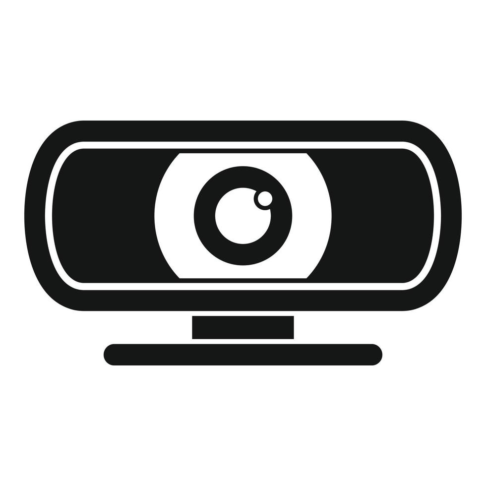 Conference web camera icon simple vector. Video camcorder vector