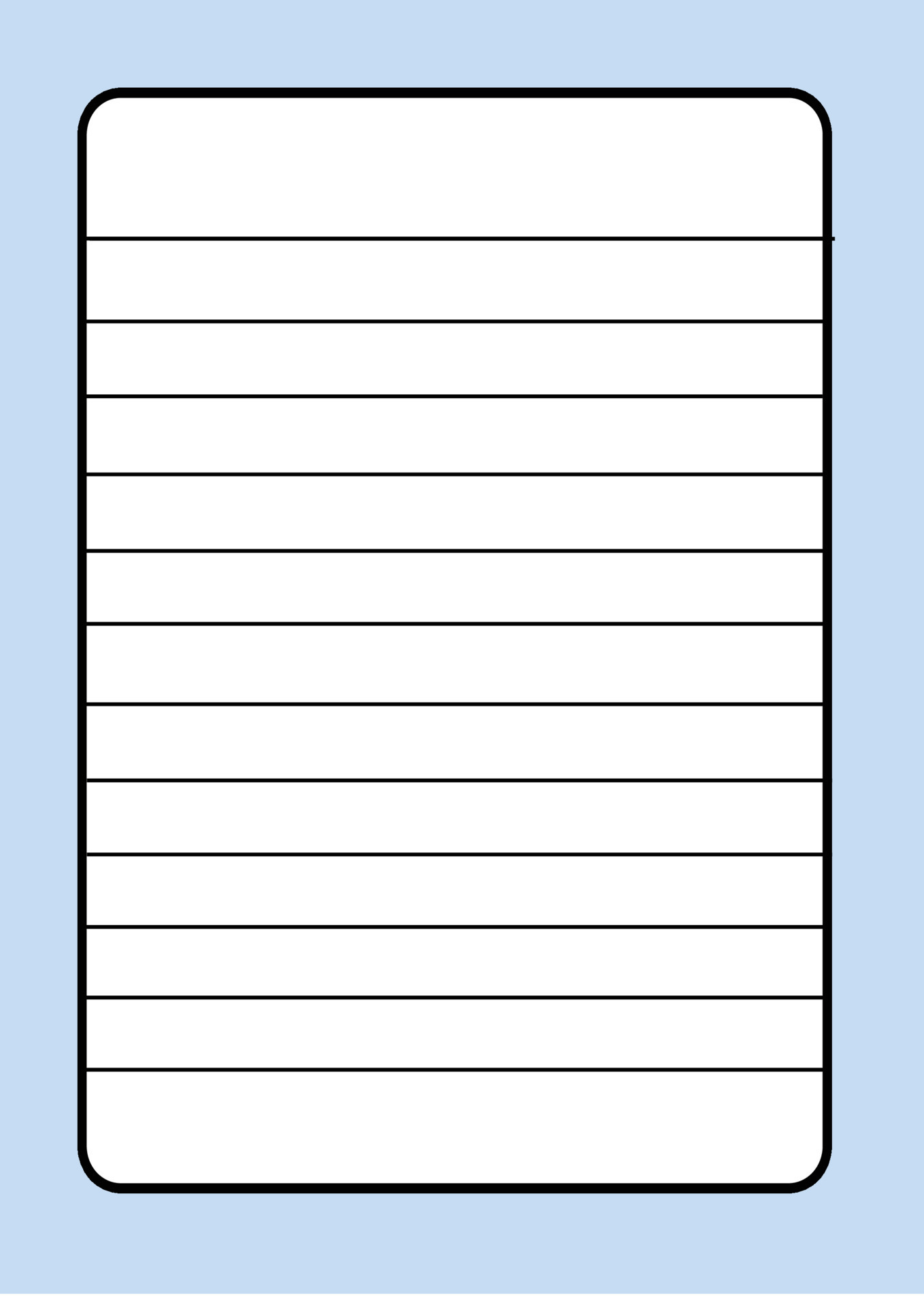 Lined Paper Clipart