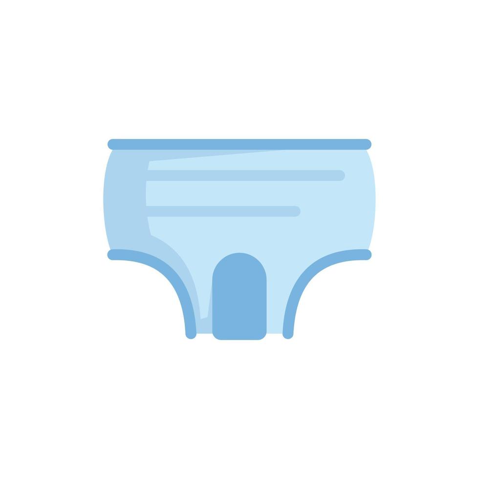 Smell diaper icon flat isolated vector