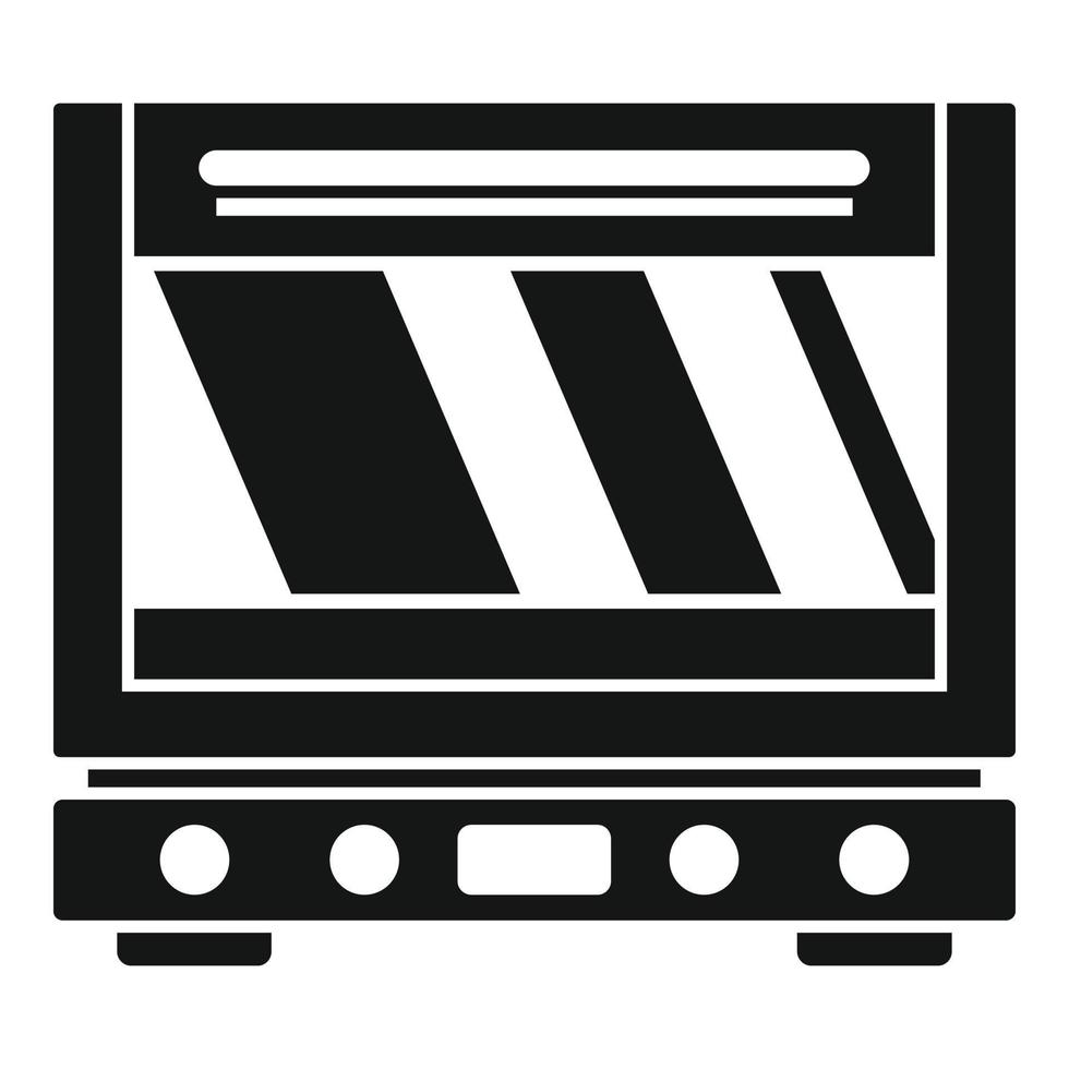 Modern oven icon simple vector. Electric convection stove vector