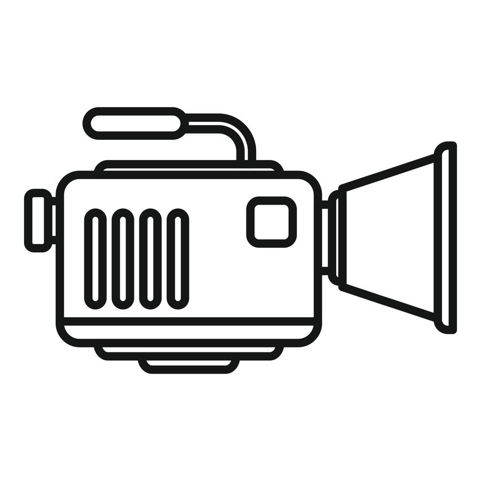 Tv camcorder icon outline vector. Camera video film vector