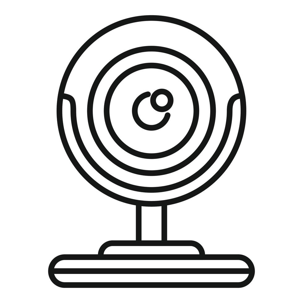 Gaming web camera icon outline vector. Video camcorder vector