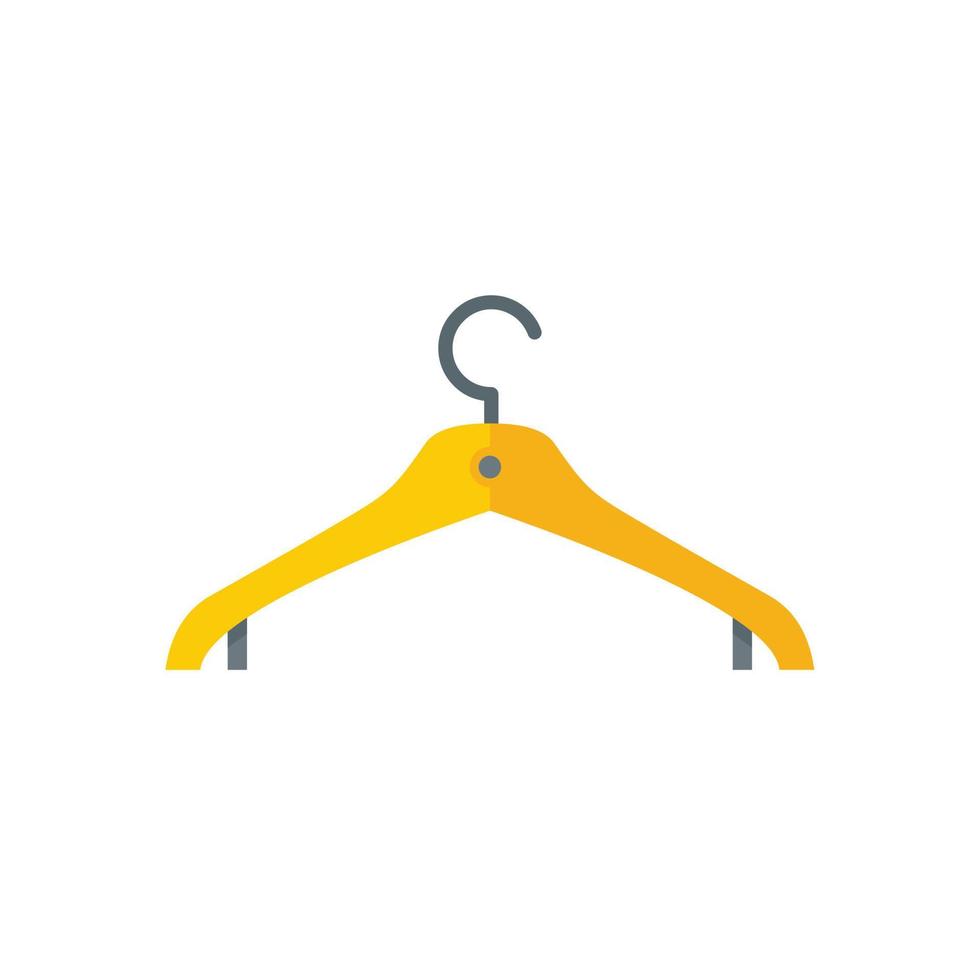 Clothes hanger icon flat isolated vector