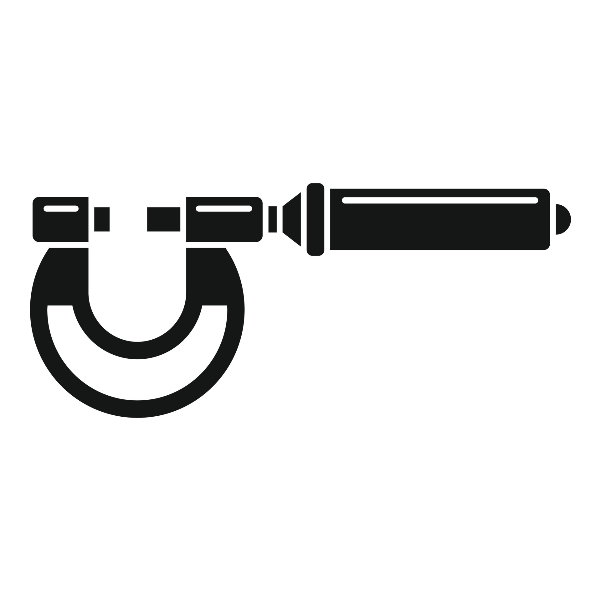 Micrometer measurement icon simple vector. Design caliper 15110780