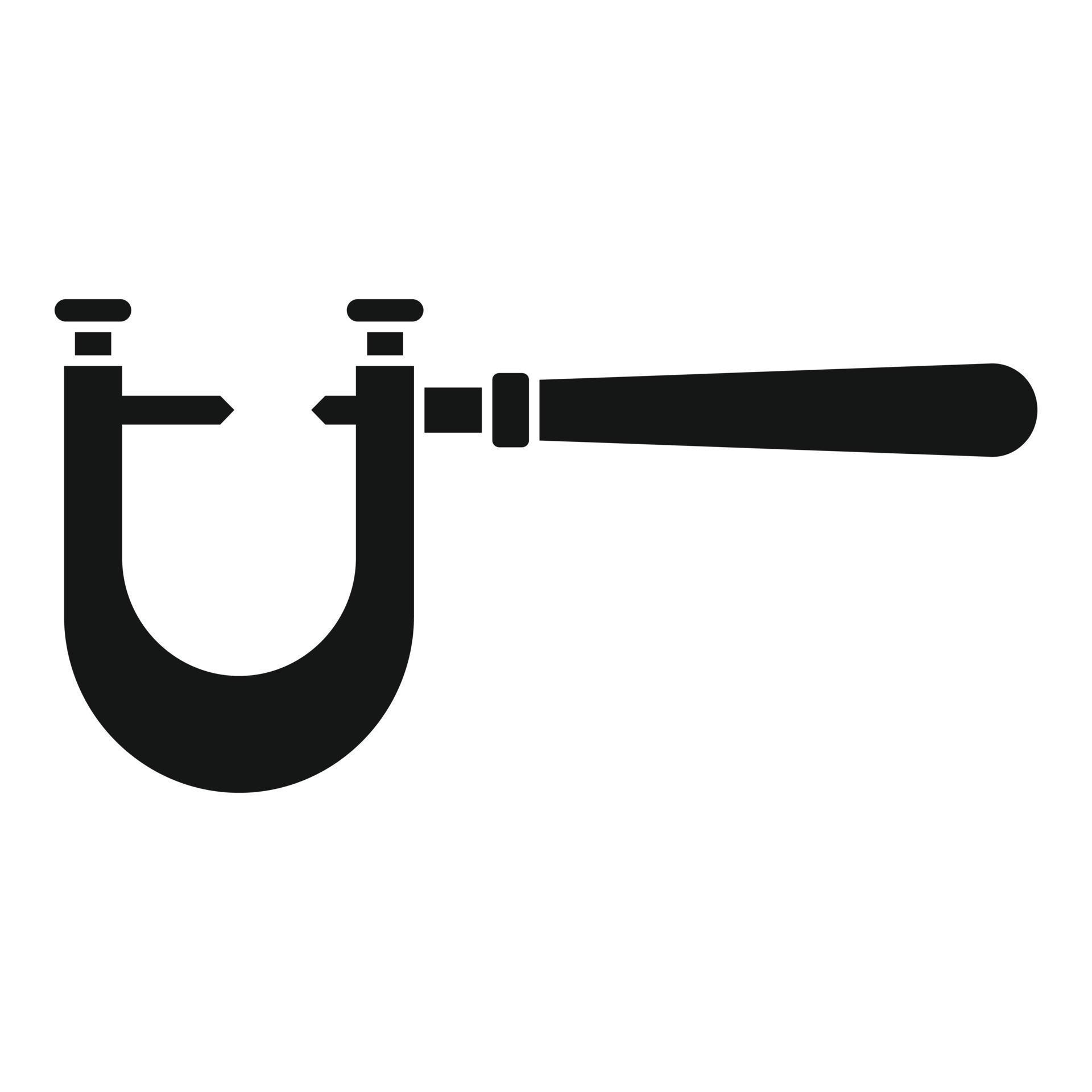 Engineer micrometer icon simple vector. Vernier caliper 15110783 Vector