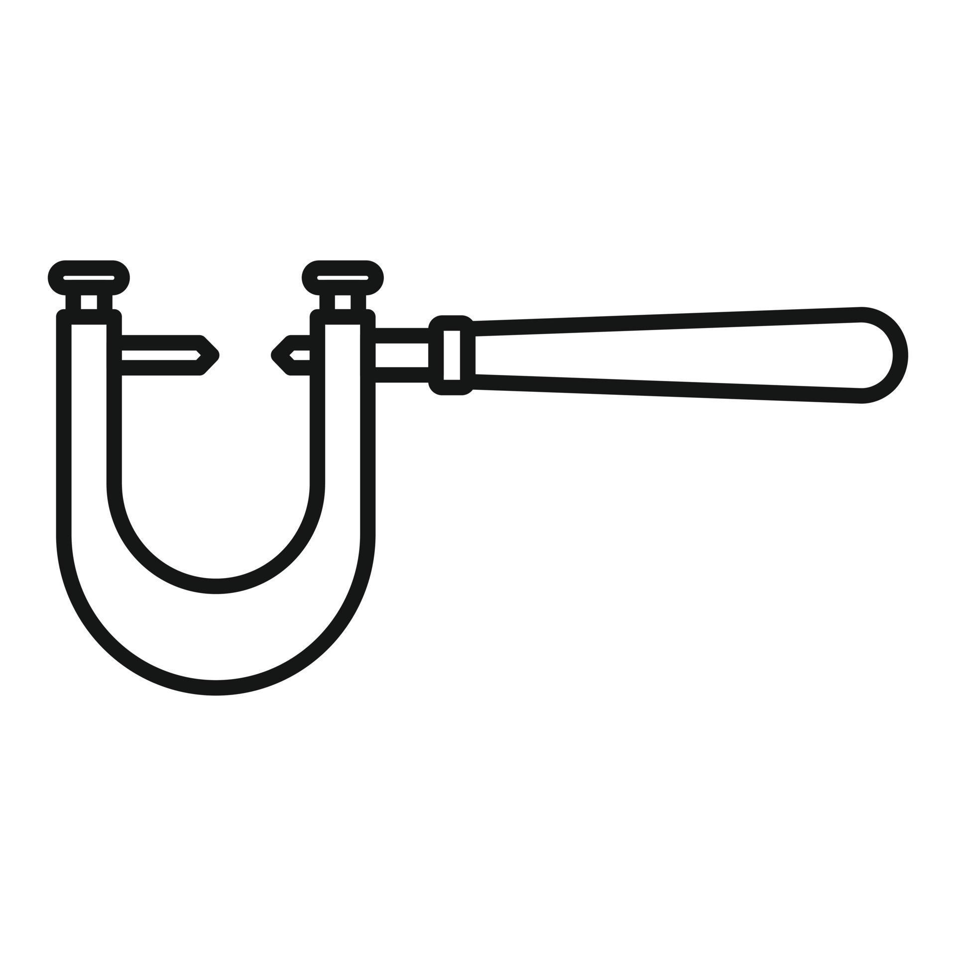 Engineer micrometer icon outline vector. Vernier caliper 15110784