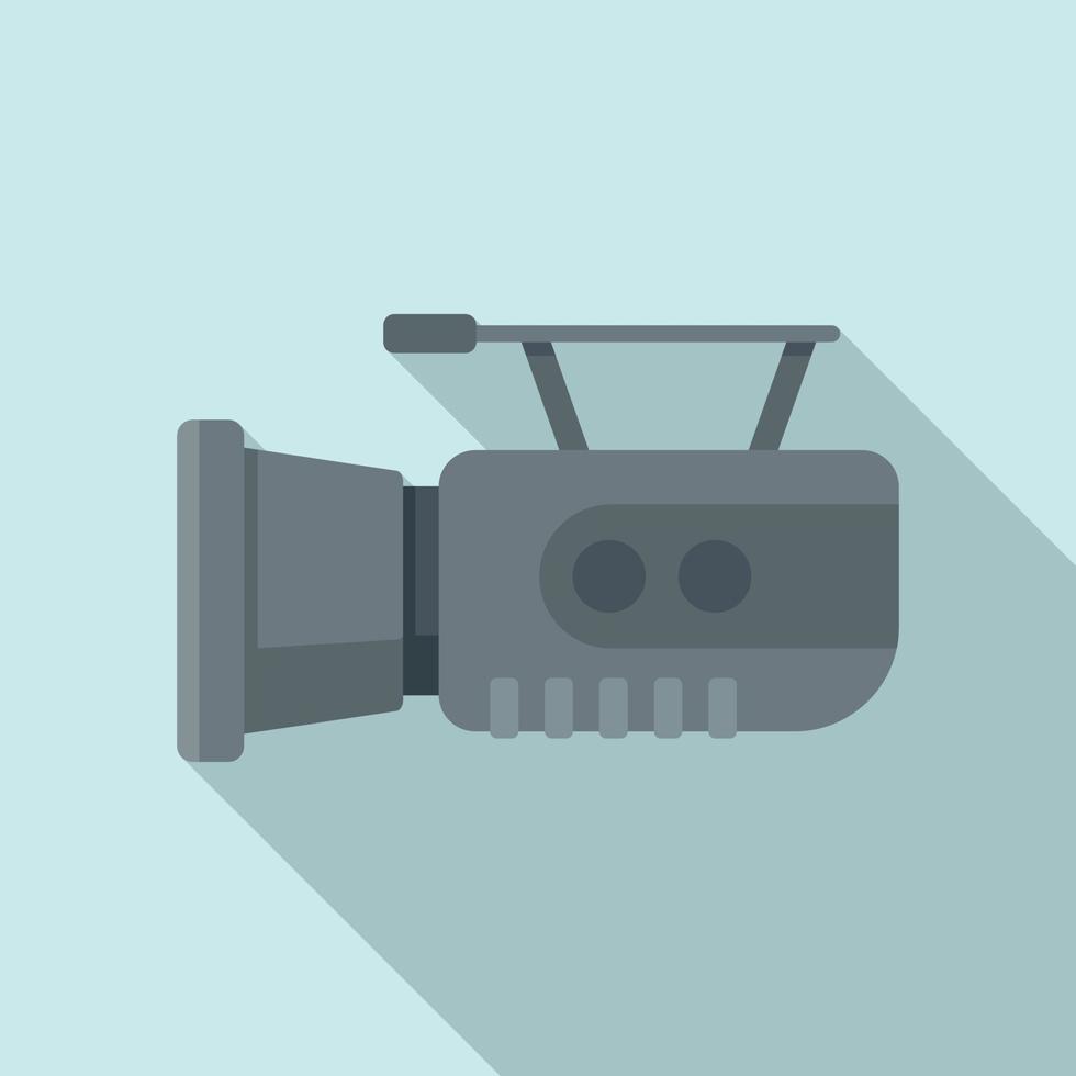 Camera icon flat vector. Video camcorder vector
