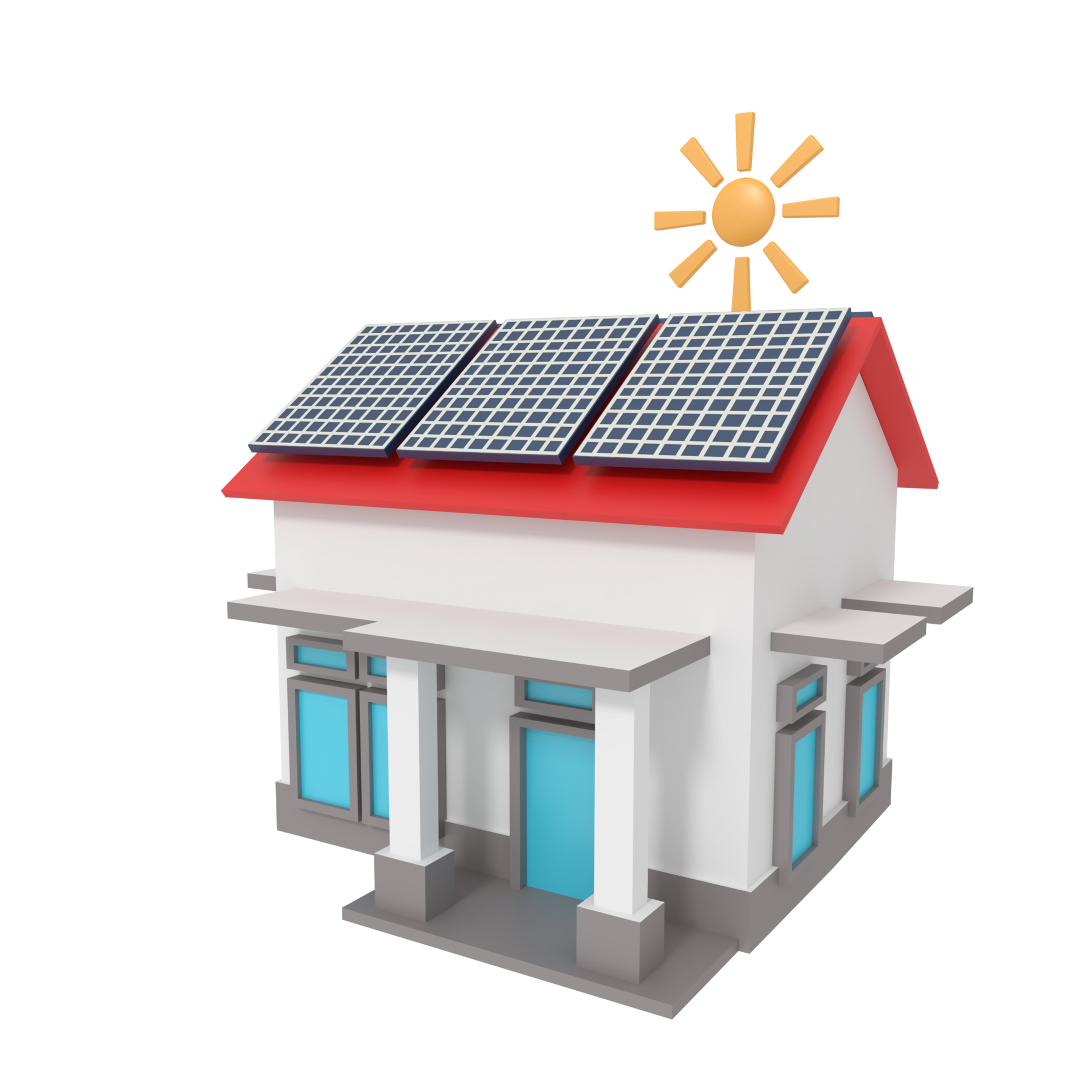 3d Illustration Of Home With Solar Panel 15110856 PNG 3d-illustration-of-home-with-solar-panel-15110856-png