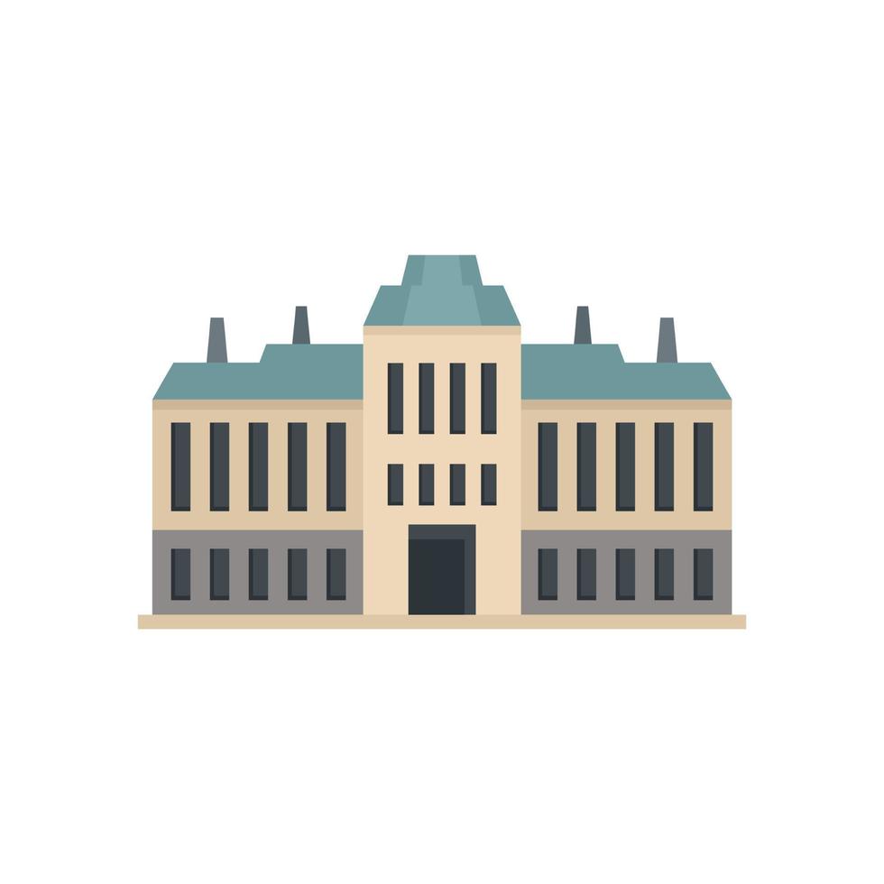 City governance icon flat isolated vector