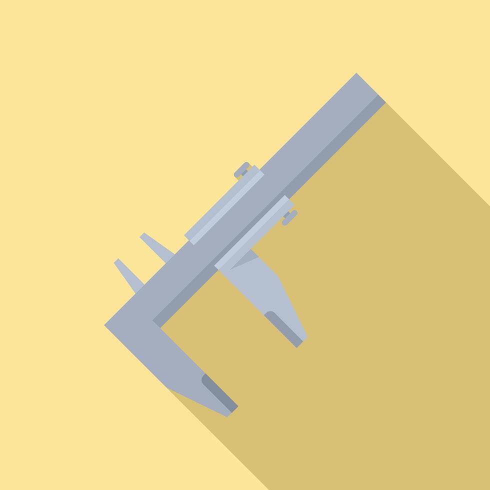 Engineering caliper icon flat vector. Calliper vernier vector